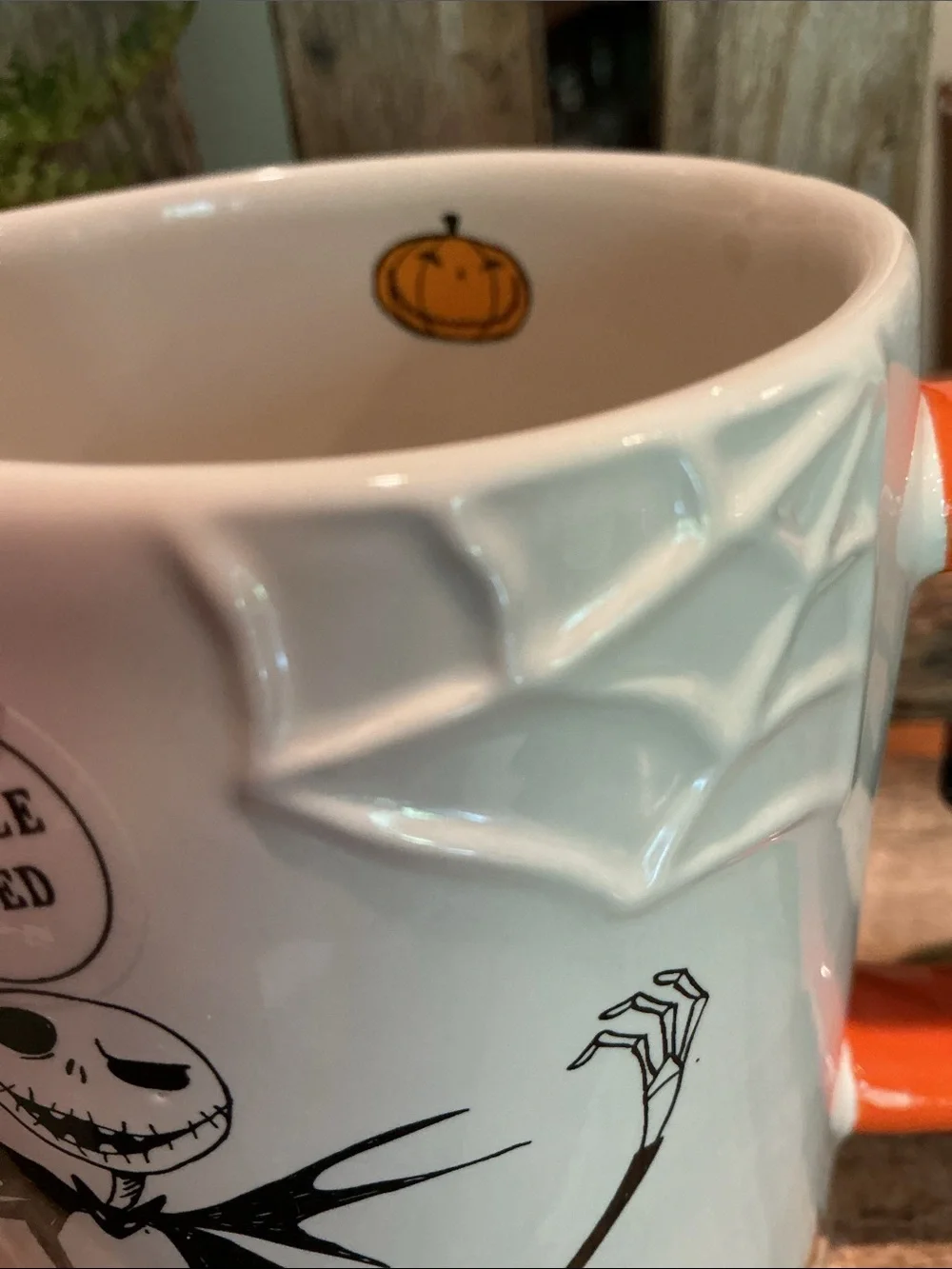 Rae Dunn PUMPKIN KING Jack Skellington Mug